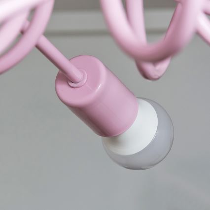 Плафониера OXFORD 3xE27/15W/230V розова