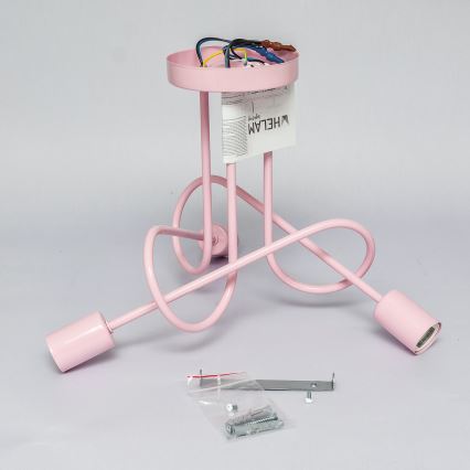 Плафониера OXFORD 3xE27/15W/230V розова