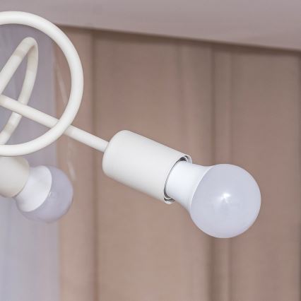 Плафониера OXFORD 5xE27/15W/230V кремава