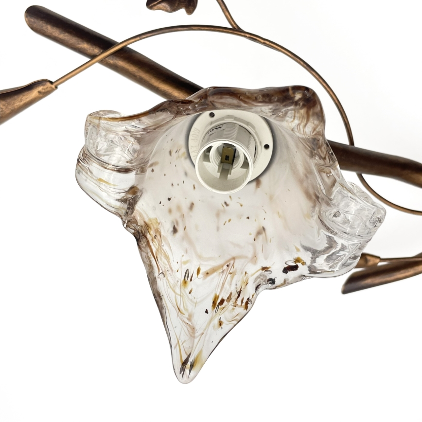 Плафониера ROZETA 3xE14/40W/230V бронзова