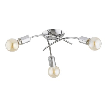 Плафониера TORIZO 3xE27/15W/230V лъскав хром