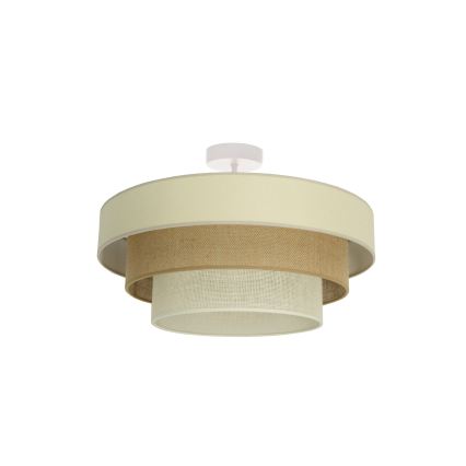 Плафониера WENTA 1xE27/60W/230V Ø 50 см бежова/юта