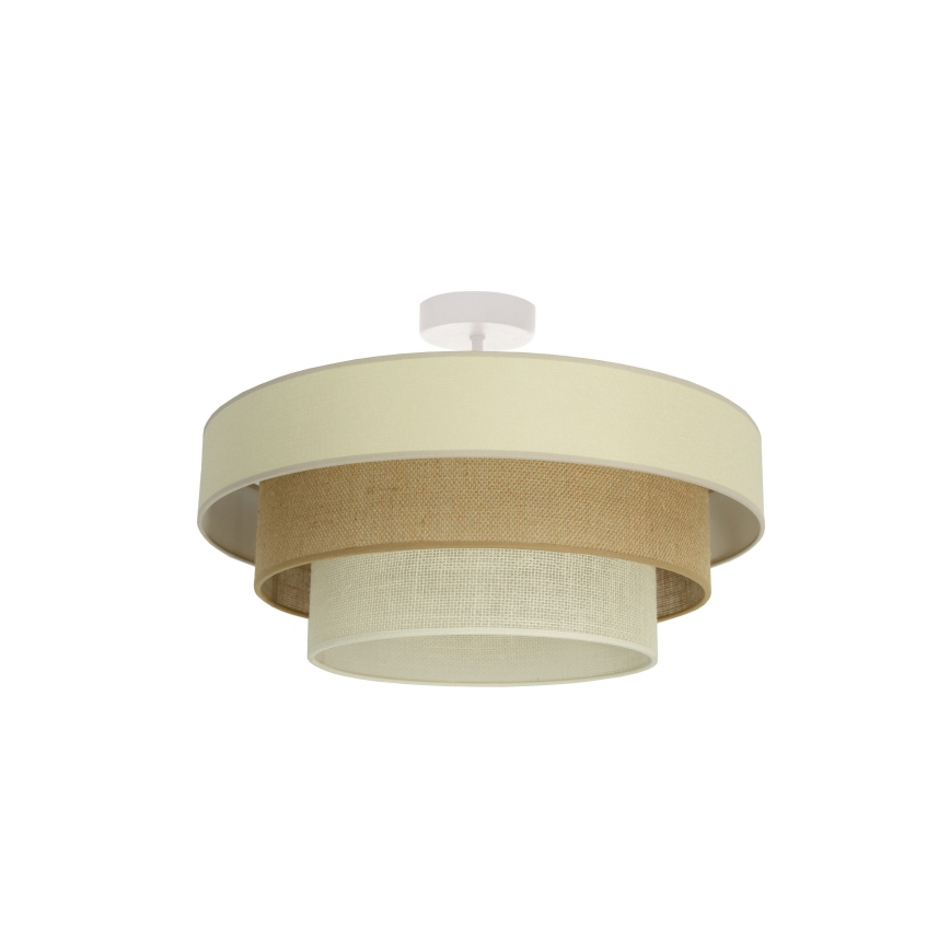 Плафониера WENTA 1xE27/60W/230V Ø 50 см бежова/юта