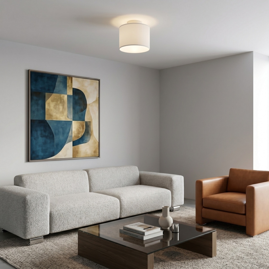 Плафонно осветително тяло ARDEN 1xE27/15W/230V Ø 18 см бяло