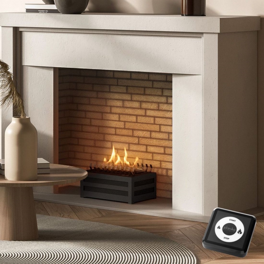 Planika - БИО камина с дистанционно управление 20,8x38,5 см 2,5kW/230V черен