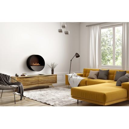 Planika - БИО камина с дистанционно управление 72,6x65 см 2,5kW/230V черен
