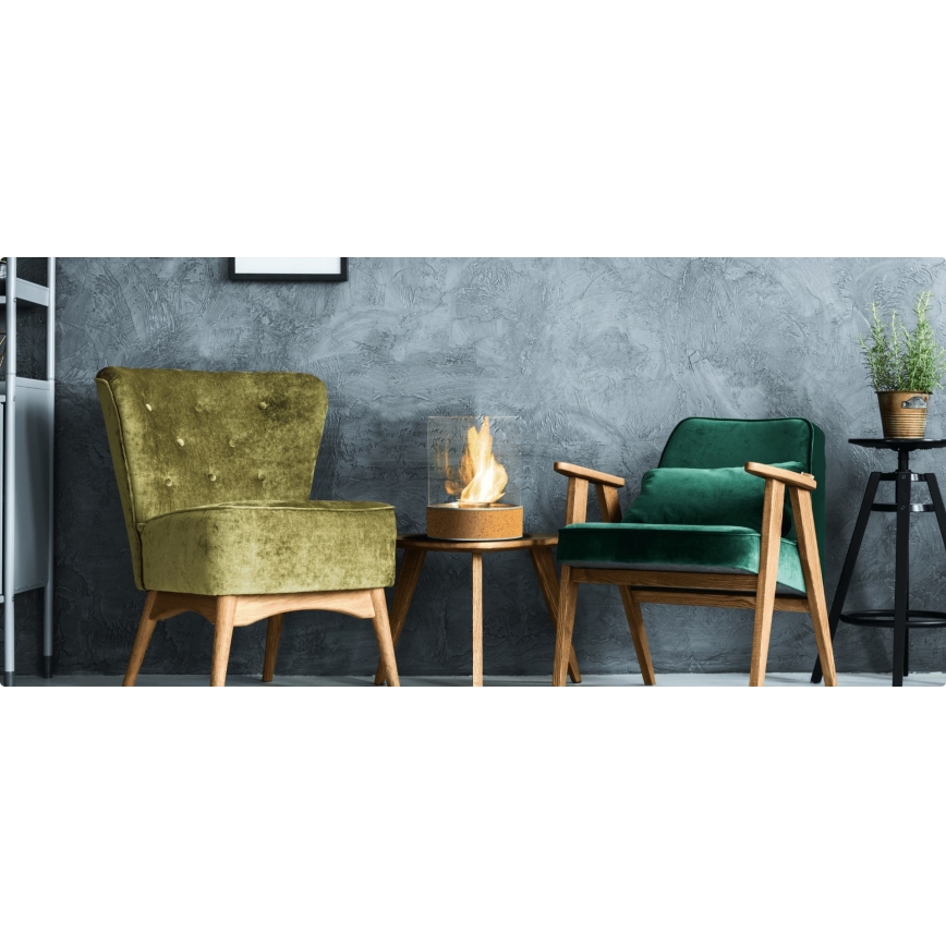 Planika - БИО камина 36,3x25,1 см 2,5kW бежов