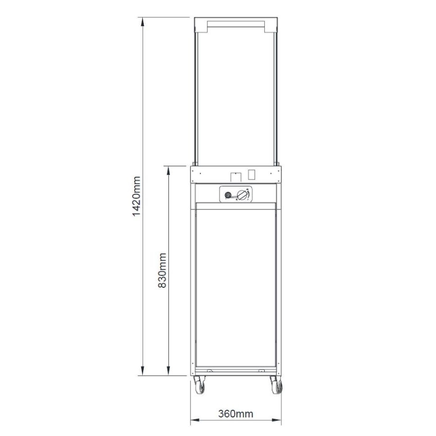 Planika - Екстериорен газ камина 142x36 см 8kW 1xAAA черен + защитно покритие