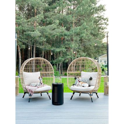 Planika - БИО камина 87x37,6 см 2,5kW черен + защитно покритие