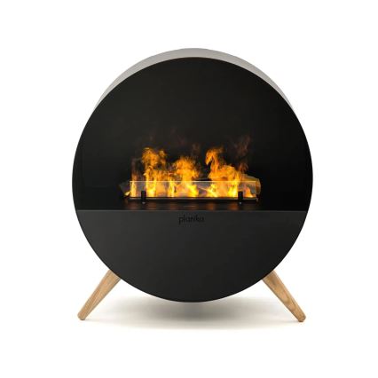 Planika - Камина на водна пара с дистанционно управление 72,9x65,3 см 125W/230V черен