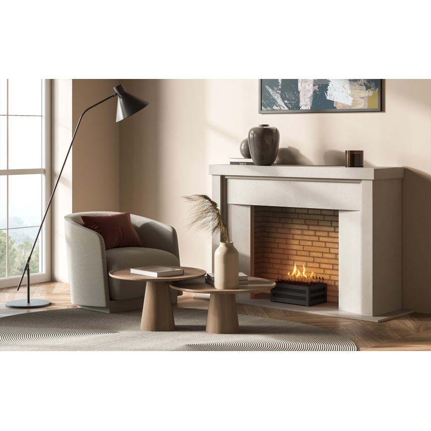 Planika - БИО камина с дистанционно управление 20,8x38,5 см 2,5kW/230V черен