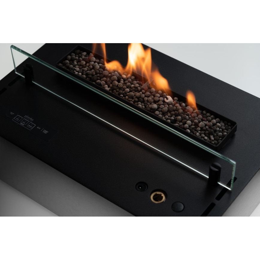 Planika - Вграден БИО камина с дистанционно управление 19,1x38 см 2,5kW/230V черен