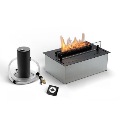 Planika - Вграден БИО камина с дистанционно управление 19,1x38 см 2,5kW/230V черен