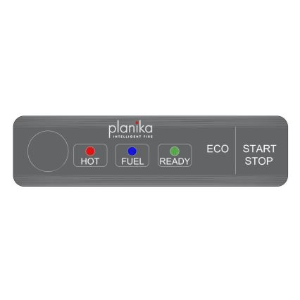 Planika - Вграден БИО камина с дистанционно управление 19,1x38 см 2,5kW/230V черен