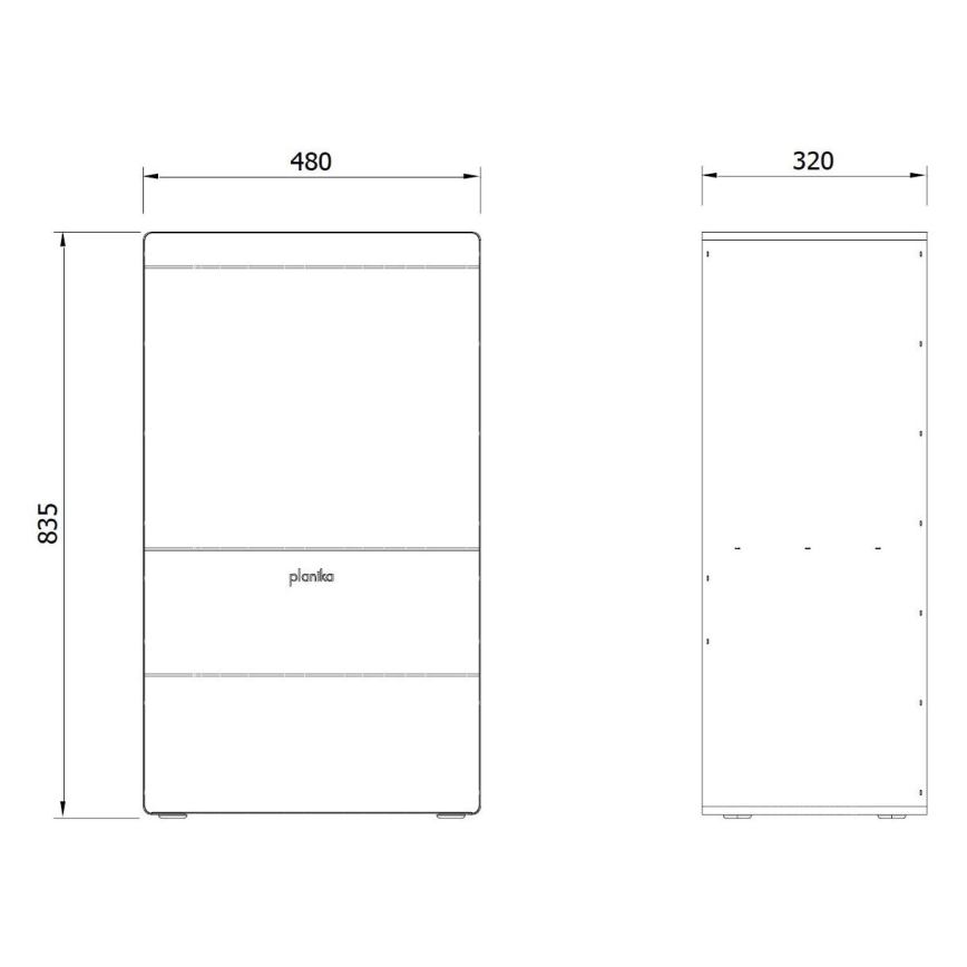 Planika - БИО камина с дистанционно управление 83,5x48 см 2,5kW/230V черен