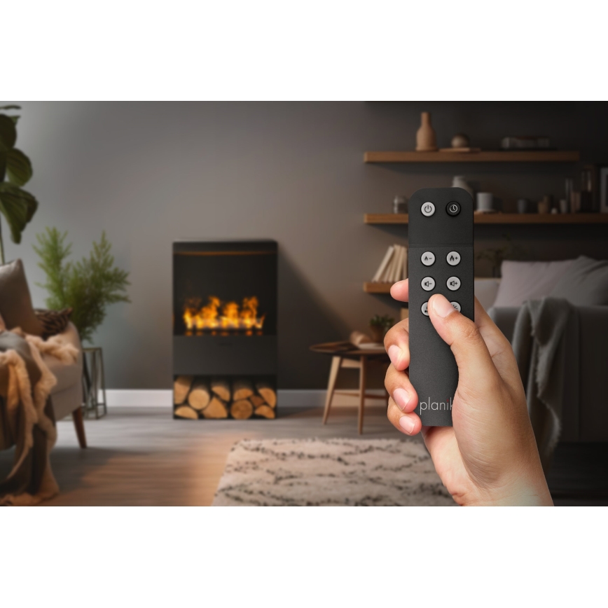 Planika - Камина на водна пара с дистанционно управление 83x48 см 125W/230V черен