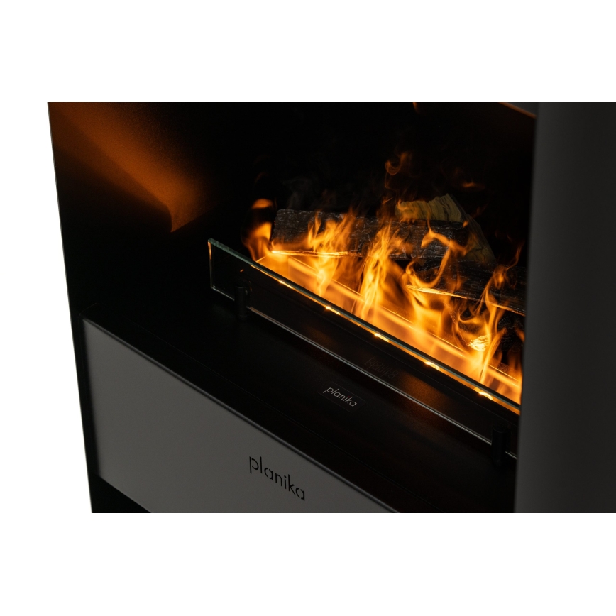 Planika - Камина на водна пара с дистанционно управление 83x48 см 125W/230V черен