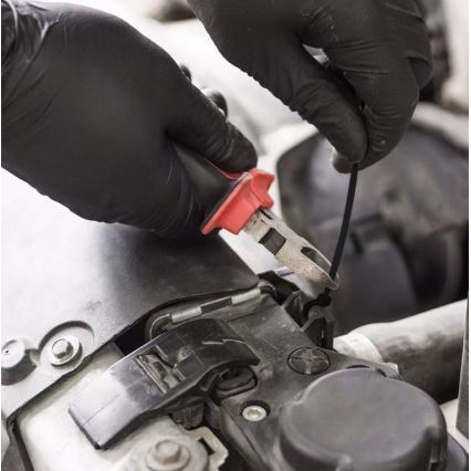 Пластмасови кабелни превръзки 2,5x100мм 100 бр. черни