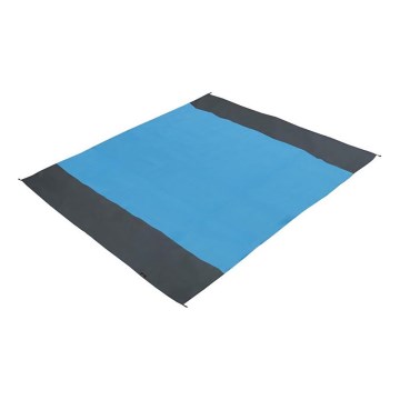 Плажна подложка 200x200 см синя/сива