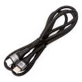 Плетен USB кабел USB-C / USB-C конектор 60W 1м черен