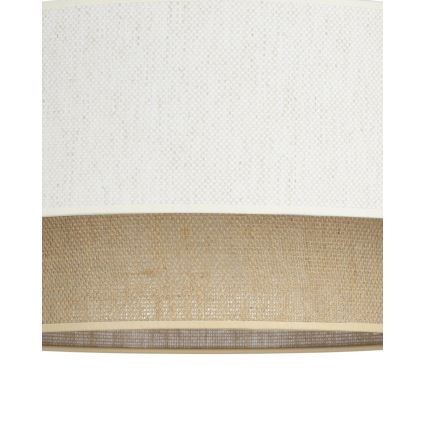 Плътно монтиран полилей NATIA 1xE27/60W/230V, диаметър 45 см, бял/кафяв