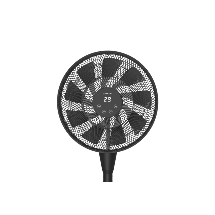 Подов вентилатор 25W/230V 130 cm черен + дистанционно управление