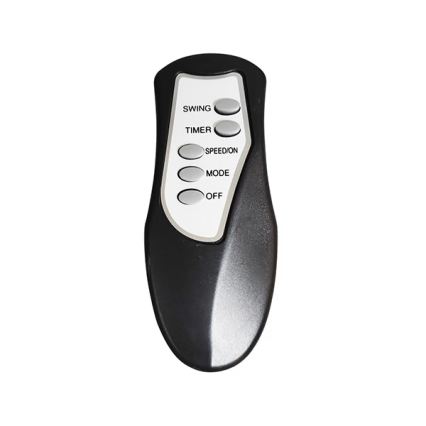 Подов вентилатор 60W/230V 129 см черен + дистанционно управление