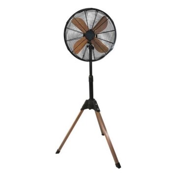Подов вентилатор 60W/230V 133 cm черен/меден + дистанционно управление