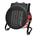 Подов вентилатор с керамичен нагревател 3000W/230V черен