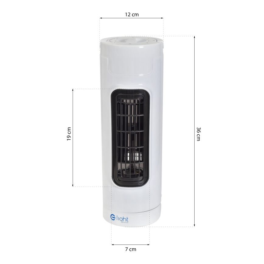 Подов вентилатор TOWER 30W/230V бял