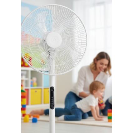 Подов вентилатор VIENTO-R 40W/230V бял + дистанционно управление