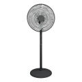 Подов вентилатор VIENTO-R 40W/230V, черен, с дистанционно управление