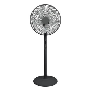 Подов вентилатор VIENTO-R 40W/230V, черен, с дистанционно управление