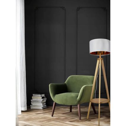 Подова лампа 1xE27/40W/230V бяла