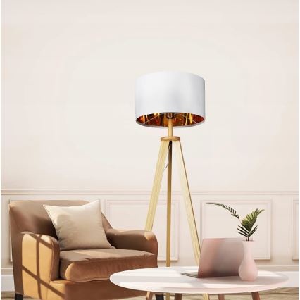 Подова лампа 1xE27/40W/230V бяла