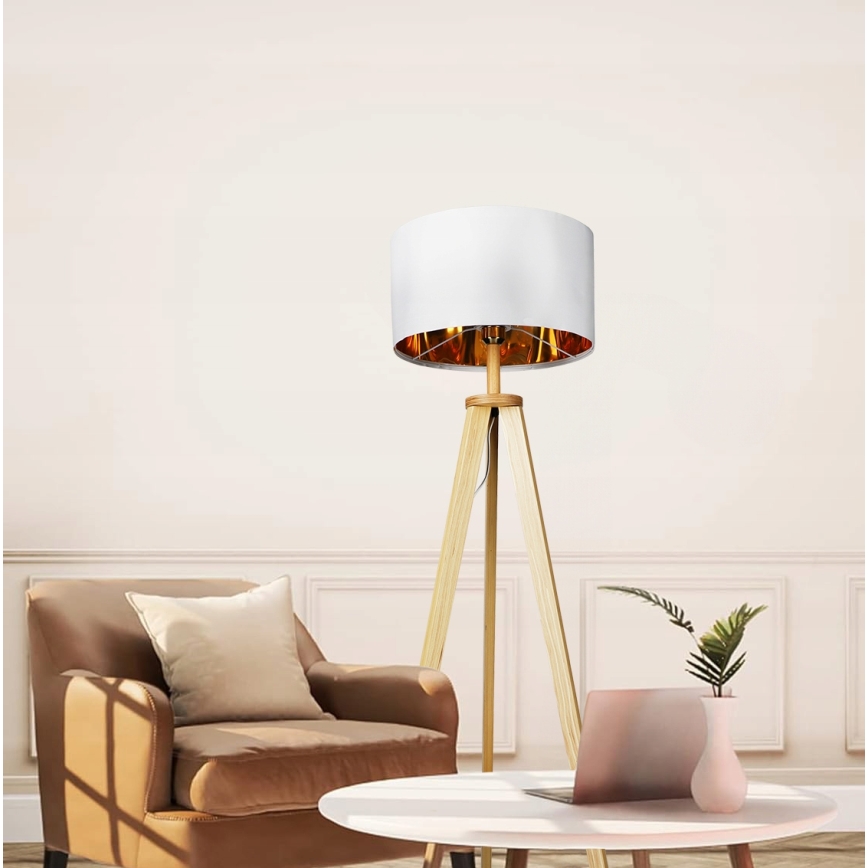 Подова лампа 1xE27/40W/230V бяла