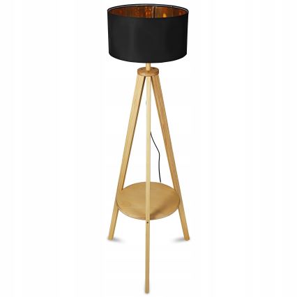 Подова лампа 1xE27/40W/230V черна