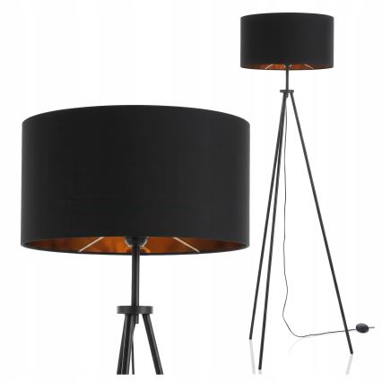 Подова лампа 1xE27/40W/230V черна