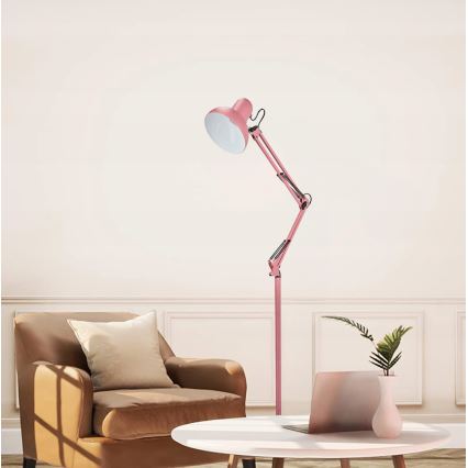 Подова лампа 1xE27/40W/230V розова