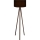 Подова лампа AYD 1xE27/40W/230V черна/кафява