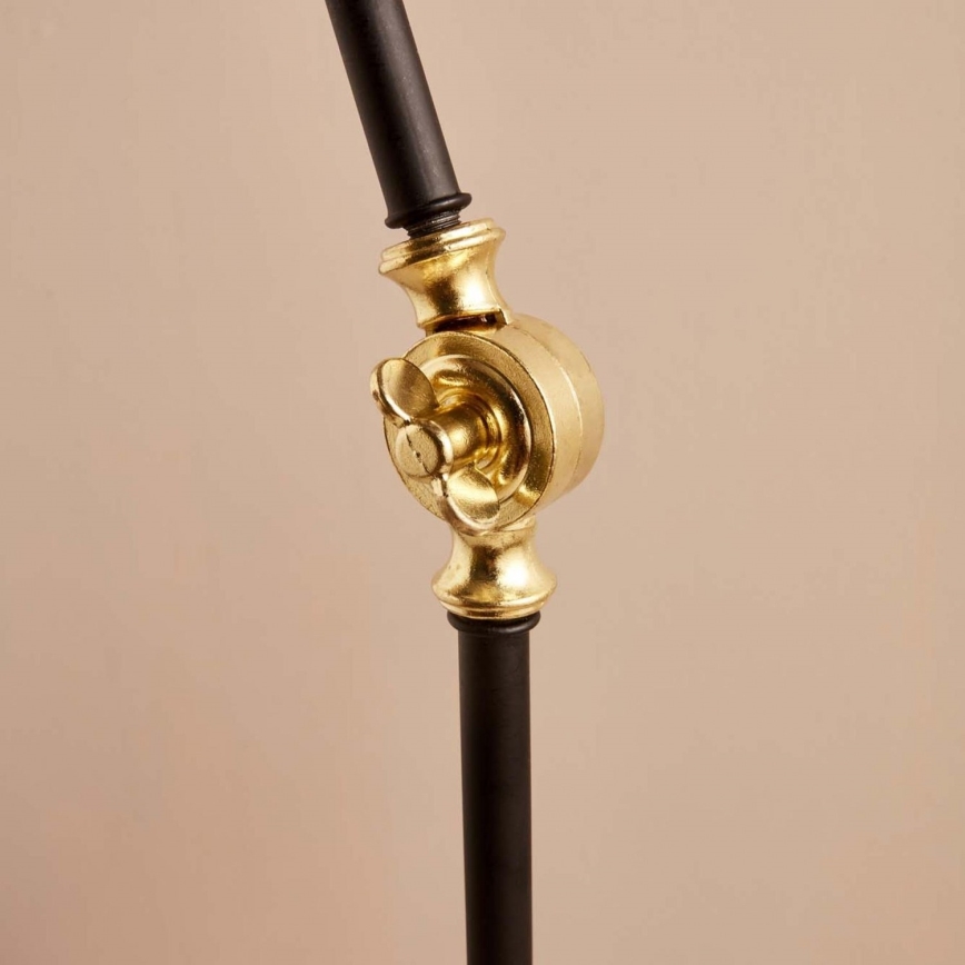 Подова лампа AYD 1xE27/40W/230V черна/бежова