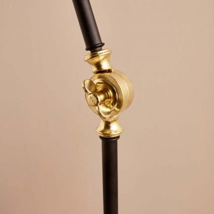 Подова лампа AYD 1xE27/40W/230V черна/кафява