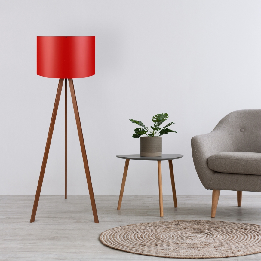 Подова лампа AYD 1xE27/40W/230V, червена/кафява
