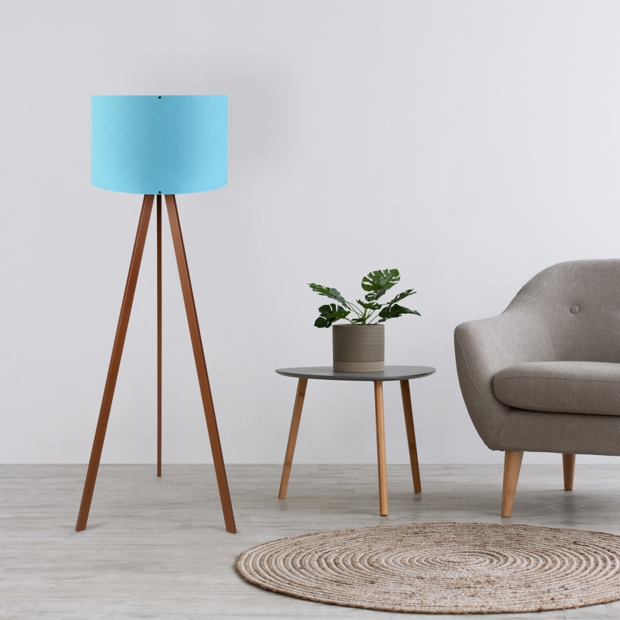 Подова лампа AYD 1xE27/40W/230V синя/кафява