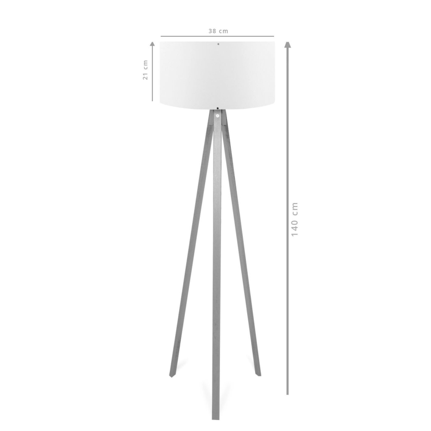 Подова лампа AYD 1xE27/40W/230V кафява/червена