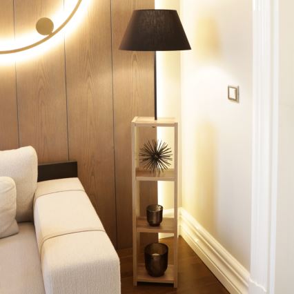 Подова лампа AYD 1xE27/40W/230V кафява/черна