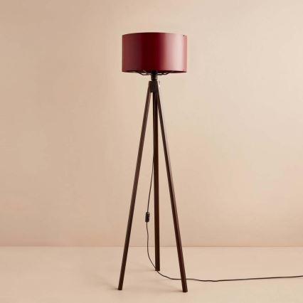 Подова лампа AYD 1xE27/40W/230V кафява/червена