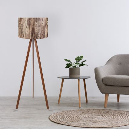 Подова лампа AYD 1xE27/40W/230V кафява