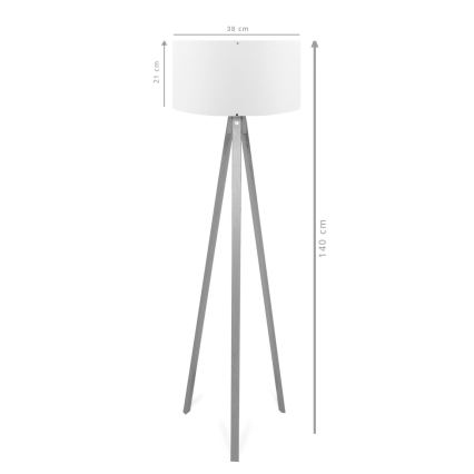 Подова лампа AYD 1xE27/40W/230V кафява