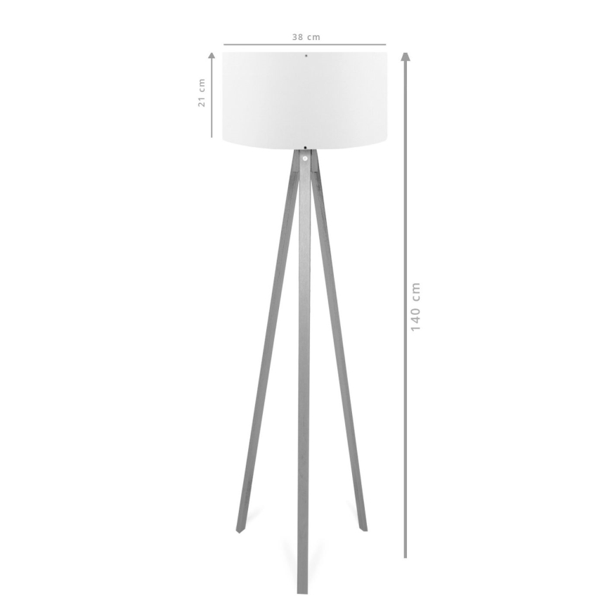 Подова лампа AYD 1xE27/40W/230V кафява